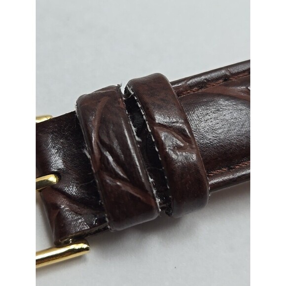 Timex Easy Reader Date Indiglo Gold Tone 35mm Quartz Watch New Battery WR 30M - Picture 11 of 15